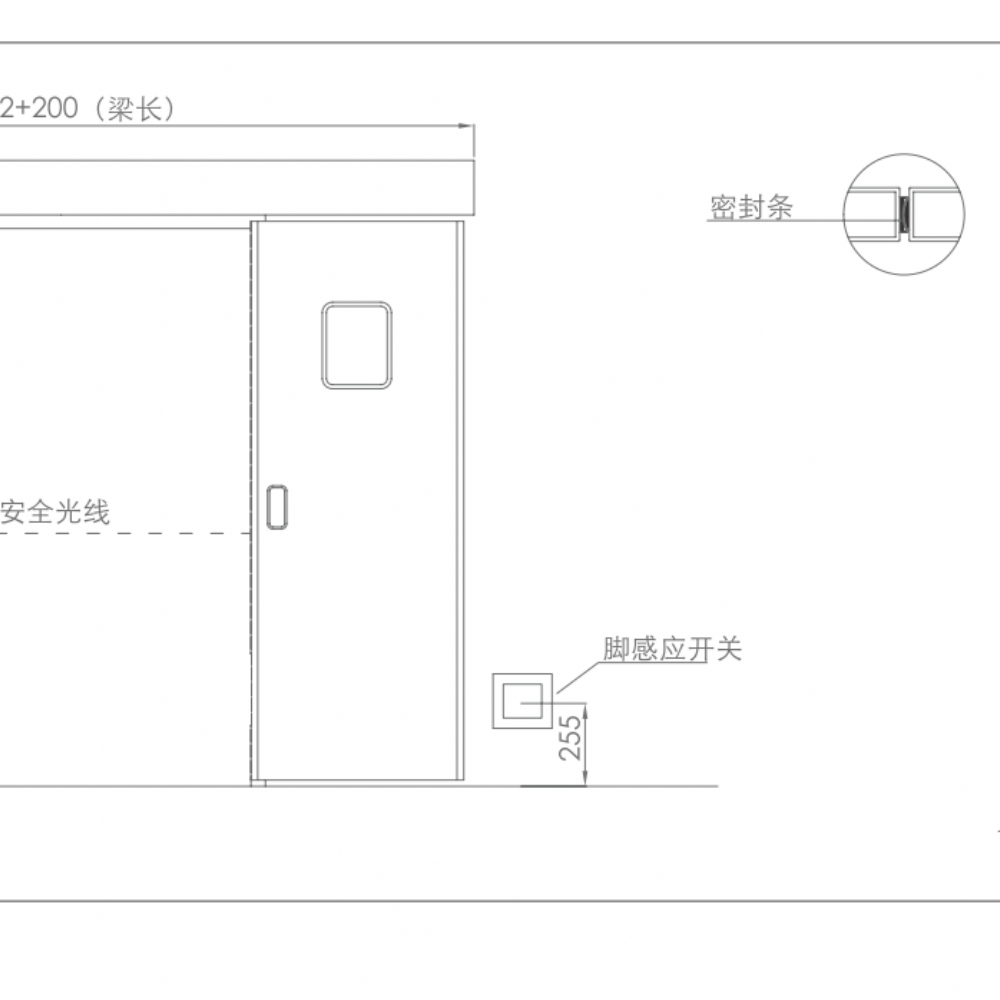 双开自动门的构成特点及技术参数介绍