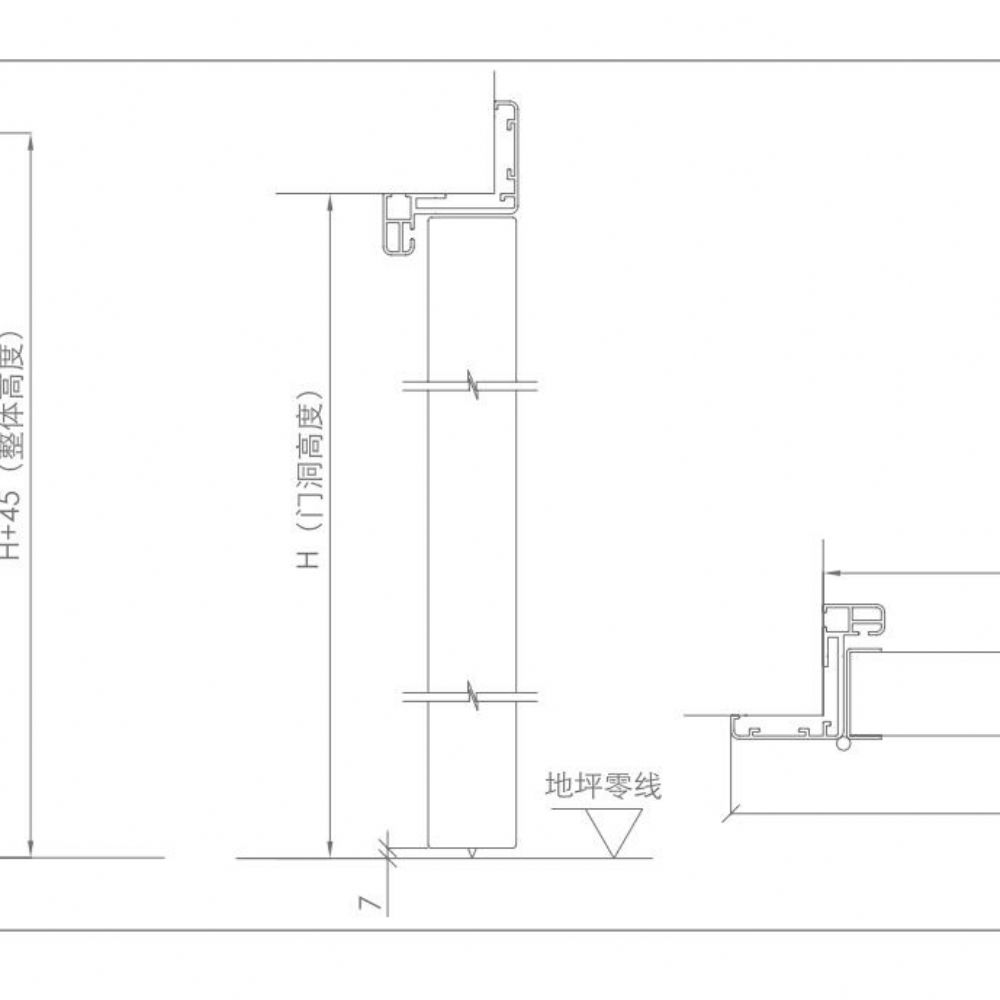 铝合金平开手动门 单开 的产品特点及结构介绍